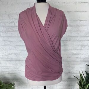 Journey Five Crisscross Front Blouse Rose